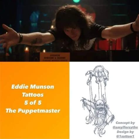 1 Art Design For Eddie Amp 39 S Tattoos Eddiemunson Stranger Things