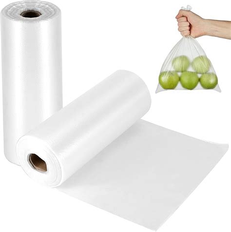 12 Amp Quot X 20 Amp Quot Plastic Produce Bag On A Roll Food Safe 0 5 Mils Hdpe Flat