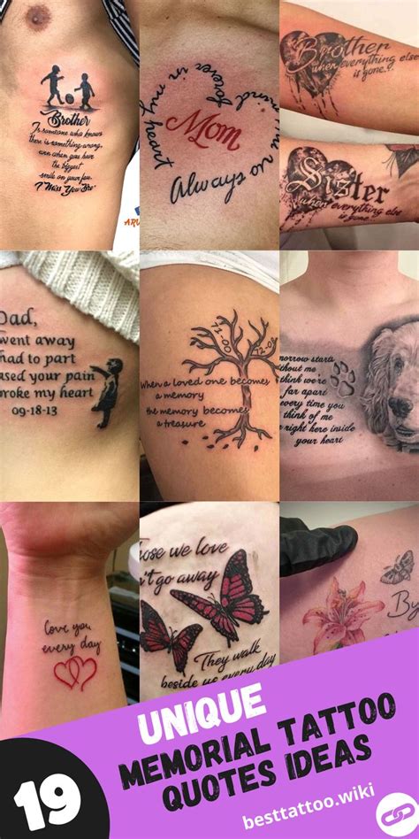 19 Unique Memorial Tattoo Quotes For Remembrance In 2024 Loving