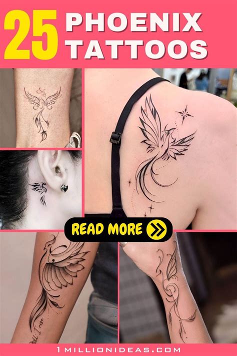 25 Feminine But Fierce Phoenix Tattoos For Beautiful Women