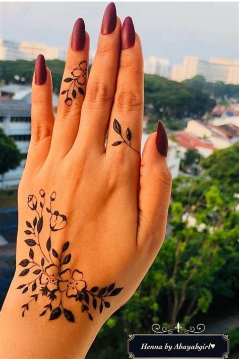 40 Simple And Easy Henna Designs For Beginners Zahrah Rose Henna