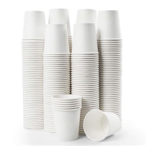 6 Oz Disposable Coffee Cups 6Oz Paper Hot Cups White 70Mm 1 000