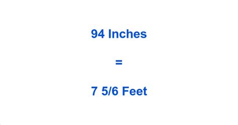 94 Inches Converted: Feet Mystery Revealed!