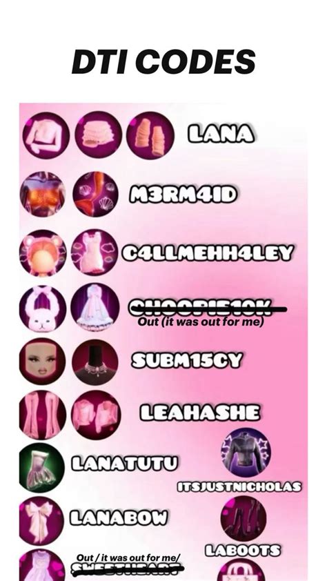 All New Dti Codes