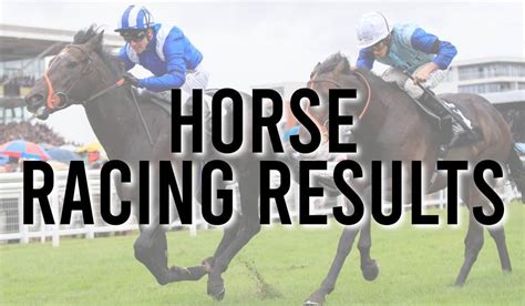 All Today's Horse Racing Results