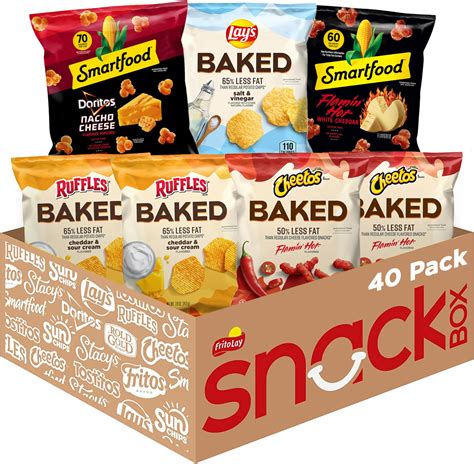Amazon Com Frito Lay Baked Variety Pack 0 875 Ounce Snack Bags Pack Of 21