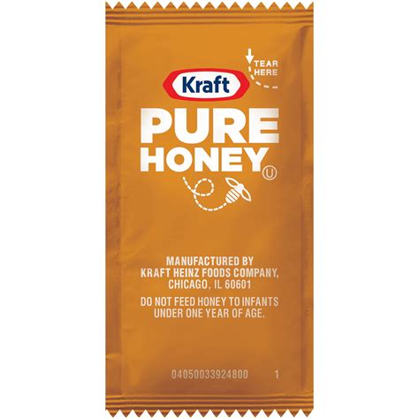 Amazon Com Kraft Honey Single Serve Packet 9 G Packets Pack Of 200 Honey Packets Grocery Gourmet Food