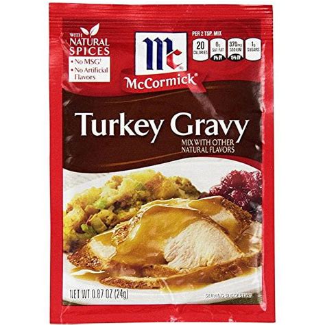 Amazon Com Mccormick Turkey Gravy Mix 0 87 Oz Pack Of 24 Grocery Gourmet Food Amazon Com Mccormick Turkey Gravy Mix 0 87 Oz Pack Of 24 Grocery Gourmet Food
