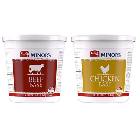 Amazon Com Minor S Beef And Chicken Bases And Stocks Great For Soups And Sauces 0 Grams Trans Fat No Added Msg 16 Oz Grocery Gourmet Food