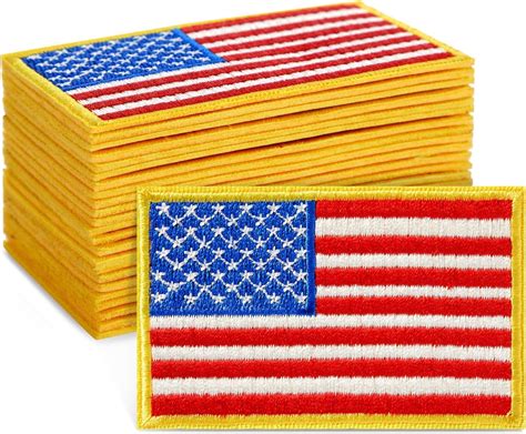 American Flag Patches Embroidered Versions Waving Usa Flag Patch