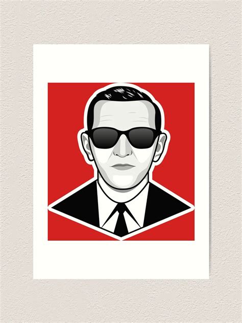 Amp Quot Db Cooper Vector Portrait Amp Quot Art Print For Sale By Grafi Gator Redbubble