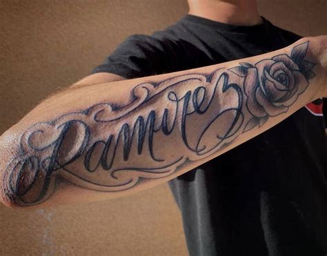 Arm Name Tattoo Designs