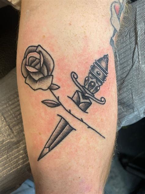 Art Immortal Tattoo Tattoos Bubba Underwood Traditional Dagger And Rose Art Immortal Tattoo Tattoos Bubba Underwood Traditional Dagger And Rose
