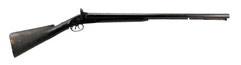 At Auction Antique 12 Ga Side By Side Double Barrel Black Powder Shotgun At Auction Antique 12 Ga Side By Side Double Barrel Black Powder Shotgun