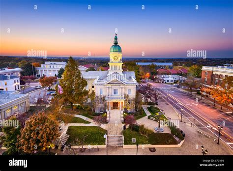 Athens Georgia Usa Downtown At City Hall Stock Image Image Of