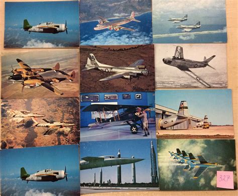 Aviation Military Planes 60 Postcards
