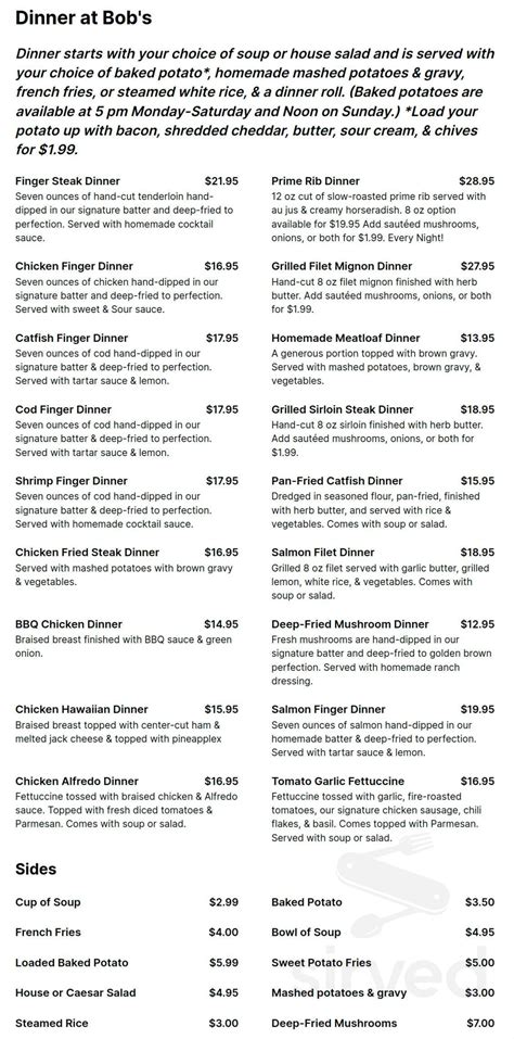 Bob Amp 39 S Restaurant Amp Lounge Nampa Id 83687 Menu Reviews Hours Bob Amp 39 S Restaurant Amp Lounge Nampa Id 83687 Menu Reviews Hours