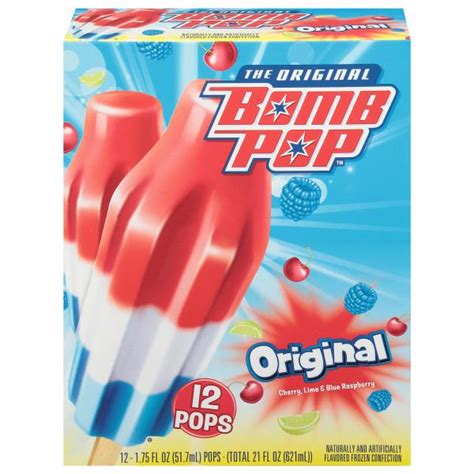 Bomb Pop The Original Cherry Lime Blue Raspberry Super Star Ice Cream Bomb Pop The Original Cherry Lime Blue Raspberry Super Star Ice Cream