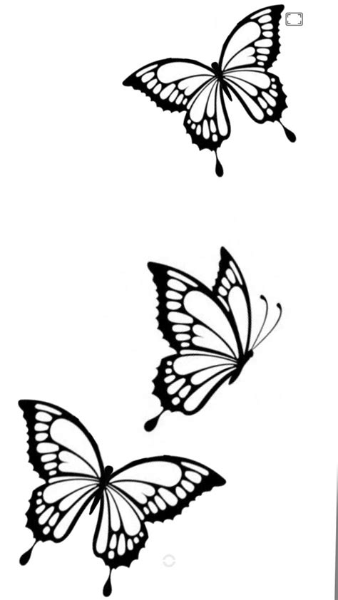 Butterfly Tattoo Outline