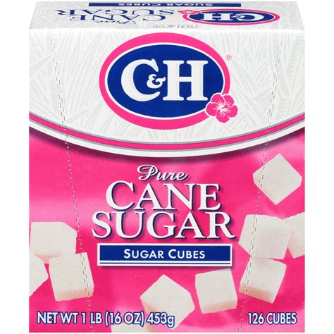 C H Pure Cane Sugar Cubes 126 Count 1 Lb Ideal For Hot And Cold Drinks Walmart Com C H Pure Cane Sugar Cubes 126 Count 1 Lb Ideal For Hot And Cold Drinks Walmart Com