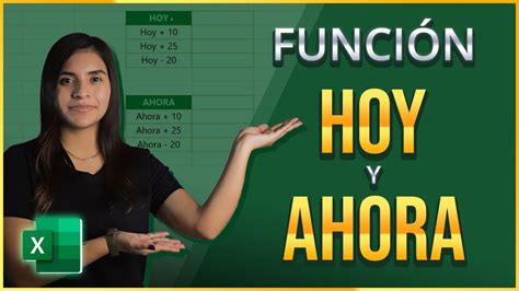 C Mo Usar Las Funciones Hoy Y Ahora En Excel Paso A Paso Youtube C Mo Usar Las Funciones Hoy Y Ahora En Excel Paso A Paso Youtube