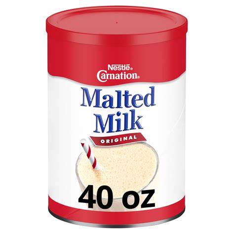 Carnation Malted Milk 40 Ounce Can Dry Shelf Stable Malted Milk Carnation Malted Milk 40 Ounce Can Dry Shelf Stable Malted Milk