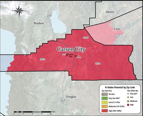 Carson City Radon Map Extension University Of Nevada Reno