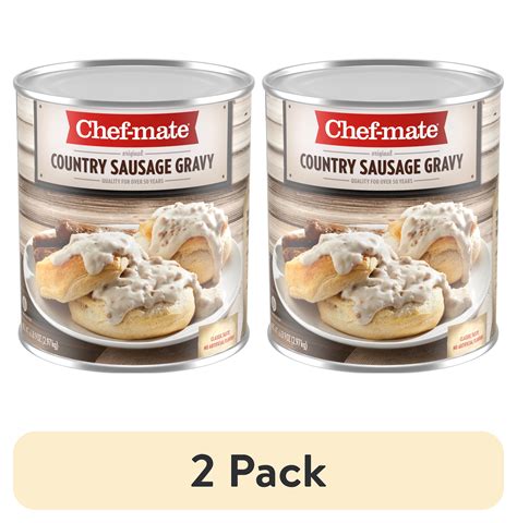 Chef Mate Country Sausage Gravy No Artificial Flavors 105 Oz Can Packaged Food Groceries Walmart Com