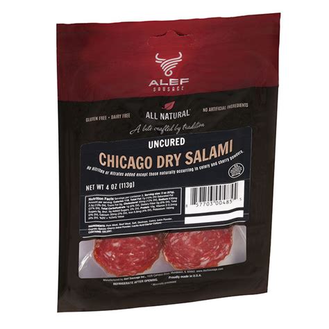 Chicago Dry Salami Beef And Pork Alef Malley Farms Chicago Dry Salami Beef And Pork Alef Malley Farms