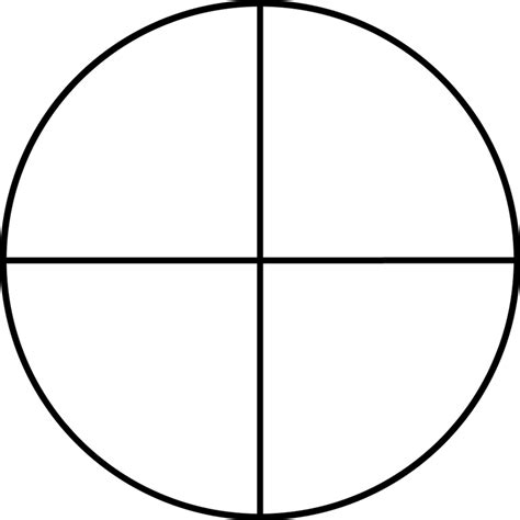 Clipart Circle Divided Into 4