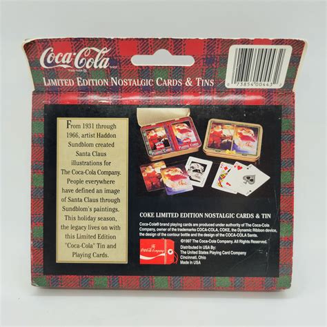 Coca Cola 1997 Vintage Coke Amp Quot Through The Years Amp Quot Playing Cards Full Deck