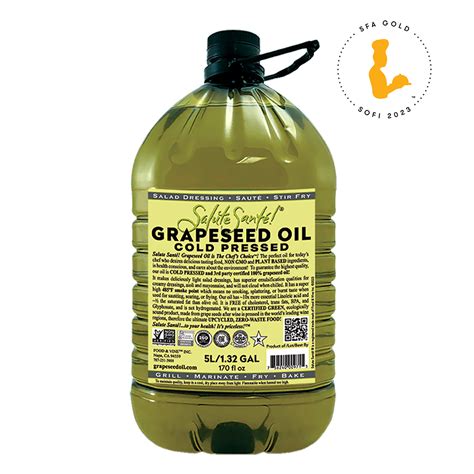 Cold Pressed Grapeseed Oil 5L Pet Cold Pressed Grapeseed Oil 5L Pet