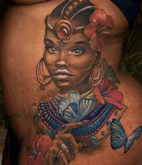Colored Tattoos On Brown Skin