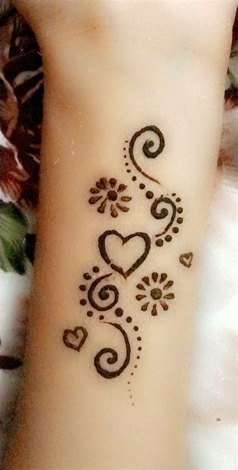 Cute Beginner Easy Henna Tattoo Designs
