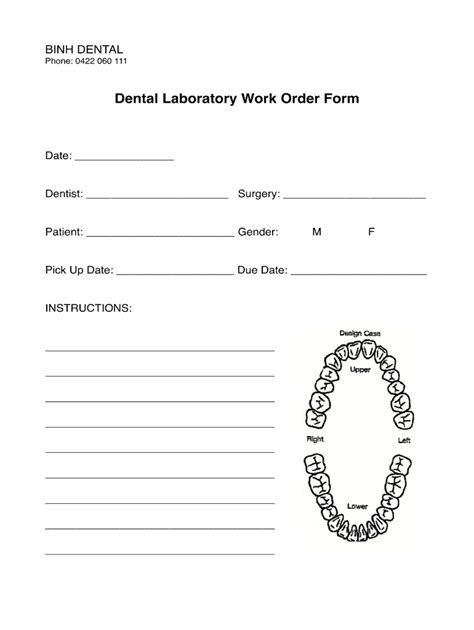 Dental Laboratory Job Order Form Fill Out Amp Sign Online Dochub Dental Laboratory Job Order Form Fill Out Amp Sign Online Dochub