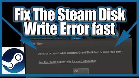 Disk Write Error Steam