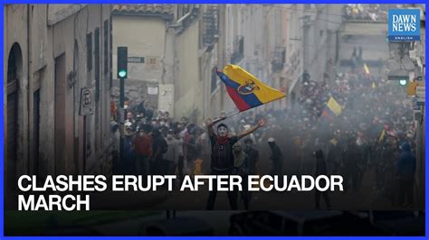 Ecuador Protests March Against Noboa Ends In Clashes With Riot Police In Quito