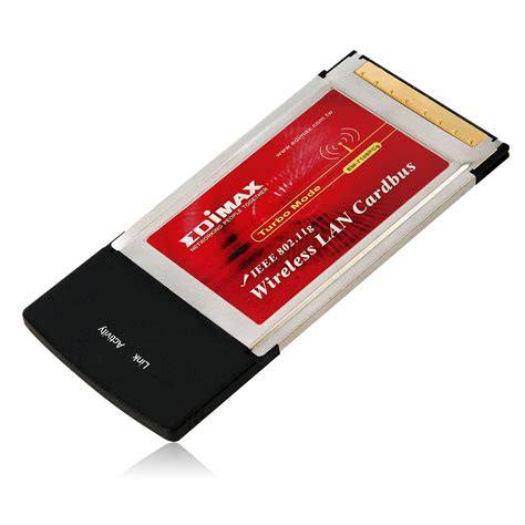 Edimax Legacy Products Wireless Adapters 802 11G Wireless Lan Pc Card Ieee 802 11G B Wpa Compliant