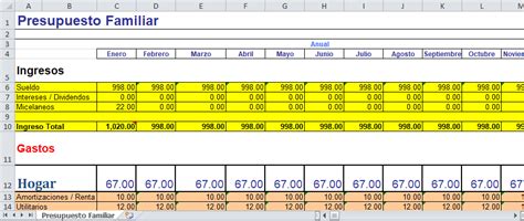 Ejemplos De Hojas De C Lculo De Excel Para Presupuestos Familiares Ejemplos De Hojas De C Lculo De Excel Para Presupuestos Familiares