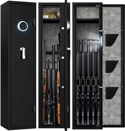 Emaxee 5 8 Rifle Gun Safe Gun Cabinet For Home Rifle And Pistols With Emaxee 5 8 Rifle Gun Safe Gun Cabinet For Home Rifle And Pistols With