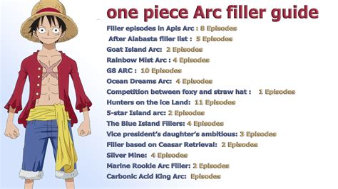 Filler Arcs One Piece