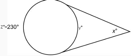 Find The Value Of X A 345 Degrees B 50 Degrees C 100 Degrees D 260