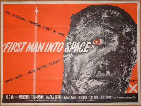 First Man Into Space 1959 Look Out It S The Hideous Cosmic Monster That Fell To Earth Kultguy S Keep