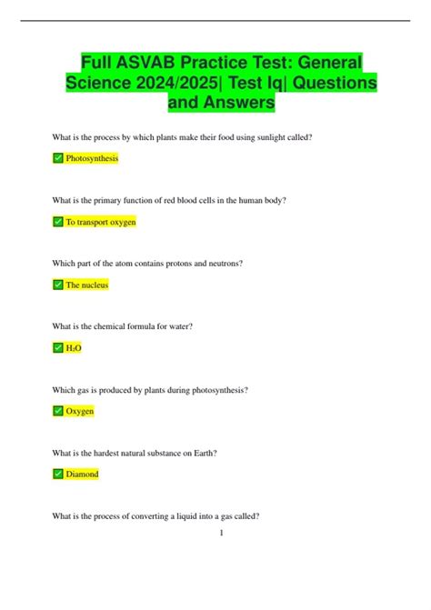 Free Asvab Practice Test 2025 105 Asvab Test Questions