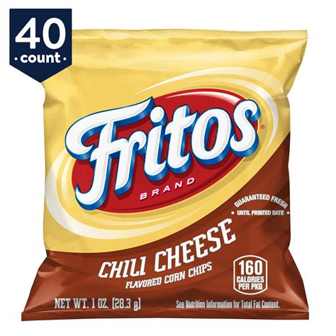 Fritos Chili Cheese Corn Chips Snack Easy To Carry Pack 1 Oz Bags 40 Count Walmart Com Fritos Chili Cheese Corn Chips Snack Easy To Carry Pack 1 Oz Bags 40 Count Walmart Com