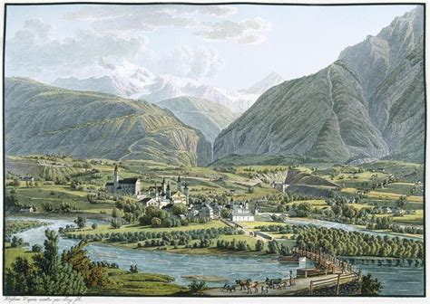 Geography Of The City Of Brig In Switzerland Along The Rh Ne River