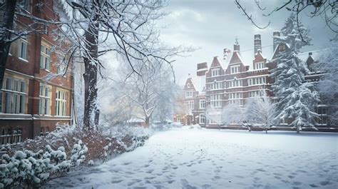 George Washington Educational Campus During The Snowy Winter Winter Nycblizzard Snowzilla George Washington Educational Campus During The Snowy Winter Winter Nycblizzard Snowzilla