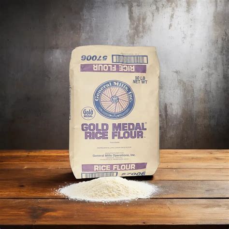 Gold Medal Rice Flour 50 Lb Untreated 1 Bag Imperial Dade
