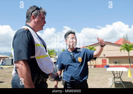 Helemano Military Reservation Police Capt Glenn Hayashi Right A Helemano Military Reservation Police Capt Glenn Hayashi Right A