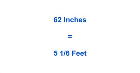 Convert 62 Inches to Feet: Quick Simple Calculation for You